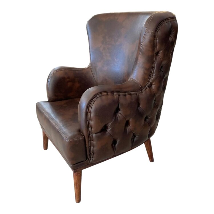 OSCAR CHERSTER KAHVE DERİ 3'LÜ OTURMA GRUBU TAKIMI - 6