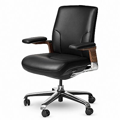 PEAK-B BLACK DERİ ÇALIŞMA KOLTUĞU - 6