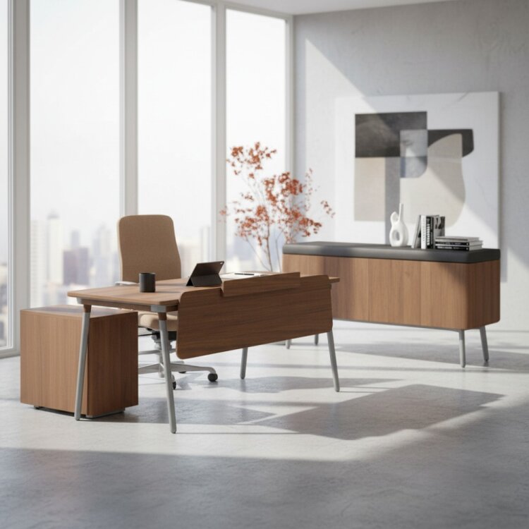 PEN YÖNETİCİ OFİS TAKIMI - CEVİZ - 1