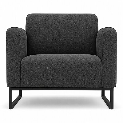 RİON ELEGANT KOYU GRİ KUMAŞ 3'LÜ OTURMA GRUBU TAKIMI - 4
