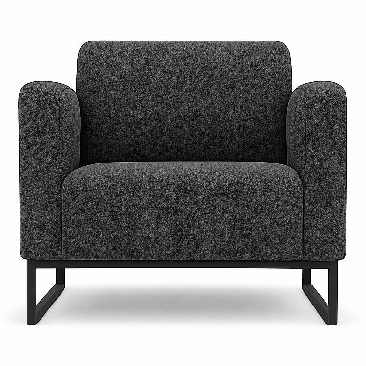 RİON ELEGANT KOYU GRİ KUMAŞ 3'LÜ OTURMA GRUBU TAKIMI - 4