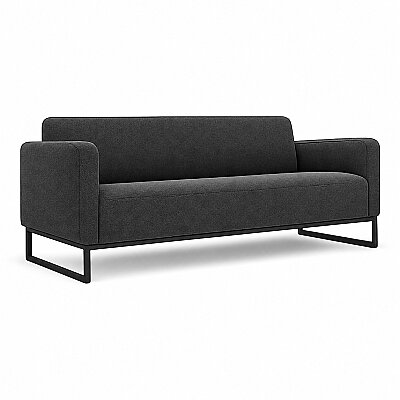 RİON ELEGANT KOYU GRİ KUMAŞ 3'LÜ OTURMA GRUBU TAKIMI - 3