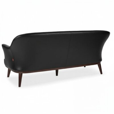 ROSE SİYAH DERİ 3'LÜ OTURMA GRUBU TAKIMI - 4