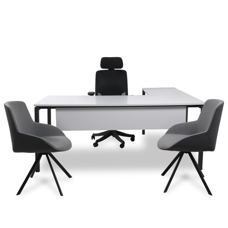 SMOOTH L BEYAZ ÇALIŞMA MASASI - 2