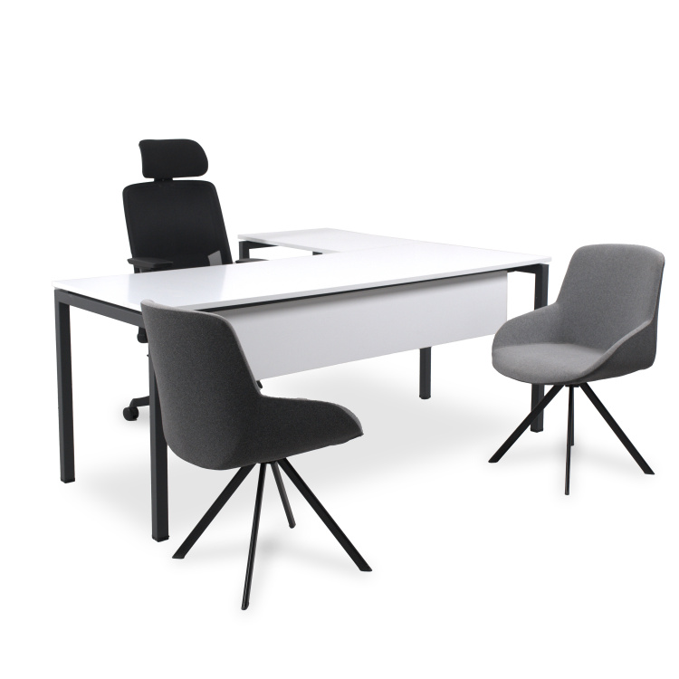 SMOOTH L BEYAZ ÇALIŞMA MASASI - 1