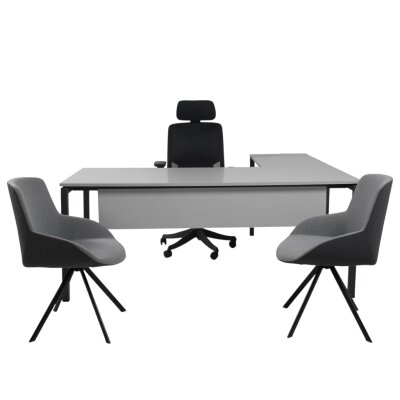 SMOOTH L KÜL GRİ ÇALIŞMA MASASI - ATOM OFİS (1)