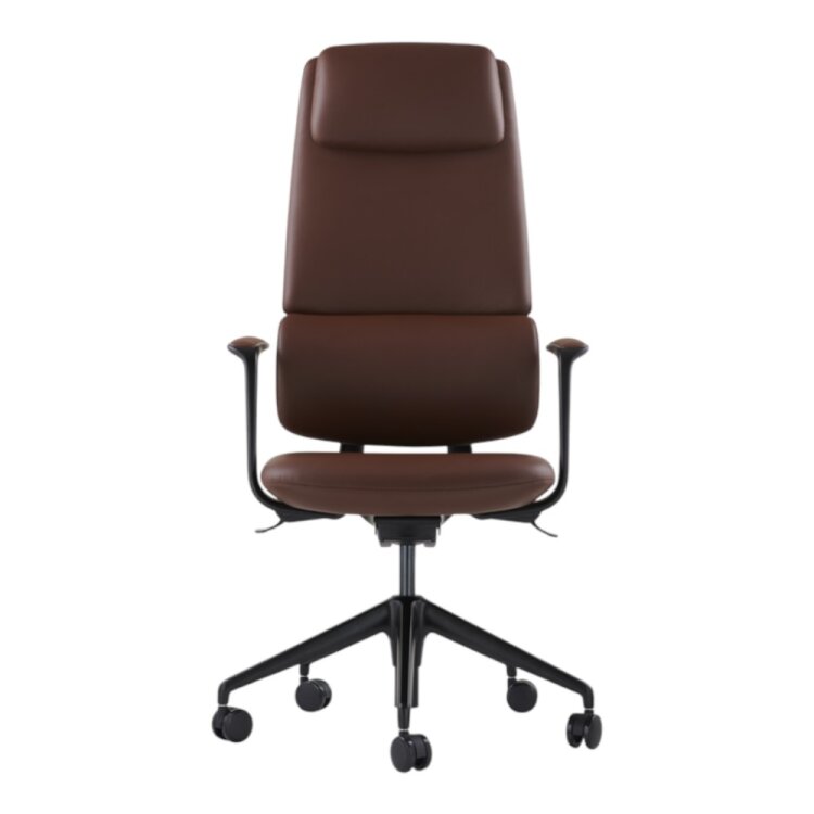 SWAN-A BROWN DERİ MAKAM KOLTUĞU - 1