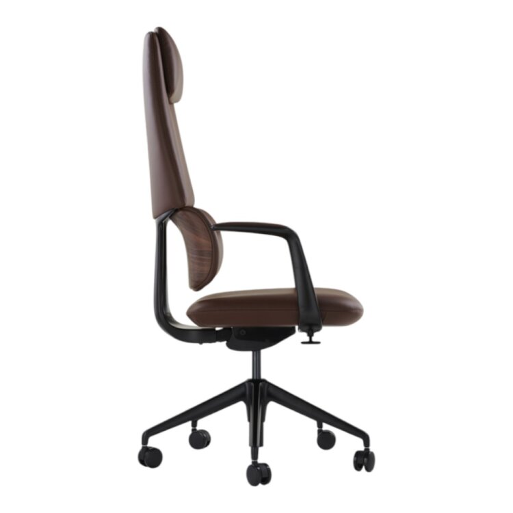 SWAN-A BROWN DERİ MAKAM KOLTUĞU - 3