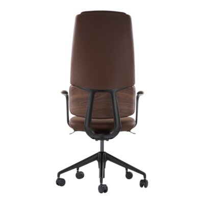 SWAN-A BROWN DERİ MAKAM KOLTUĞU - 5