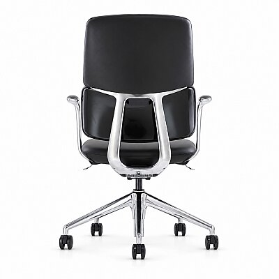 SWAN-B BLACK DERİ ÇALIŞMA KOLTUĞU - 5