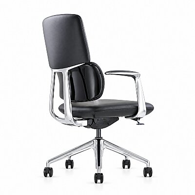 SWAN-B BLACK DERİ ÇALIŞMA KOLTUĞU - 3