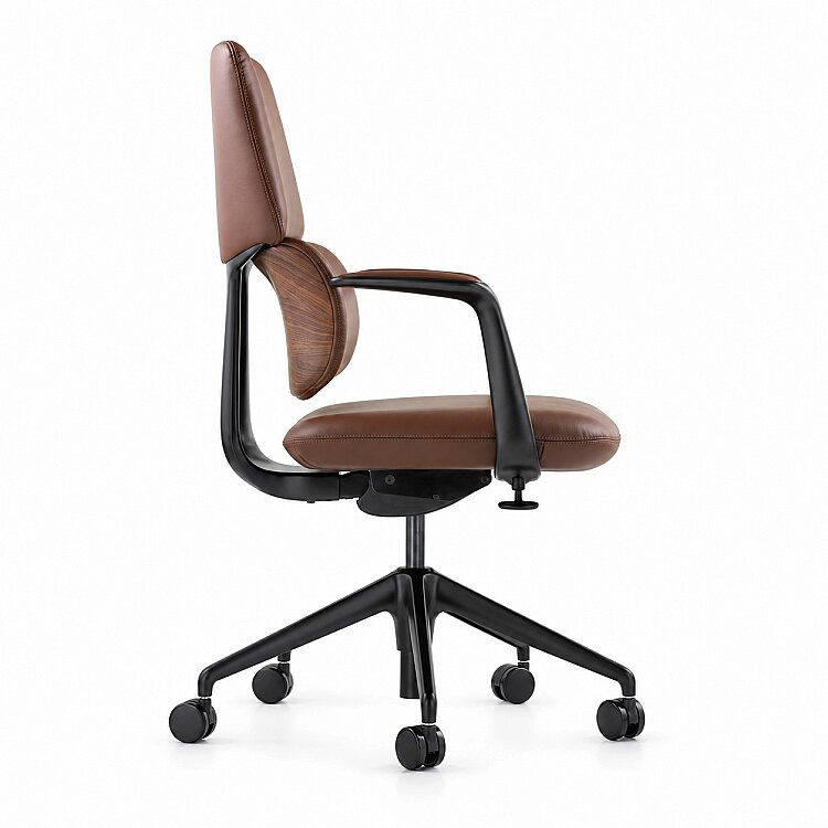 SWAN-B BROWN DERİ ÇALIŞMA KOLTUĞU - 2