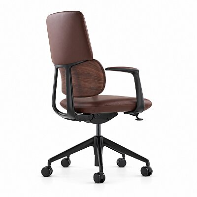 SWAN-B BROWN DERİ ÇALIŞMA KOLTUĞU - 3