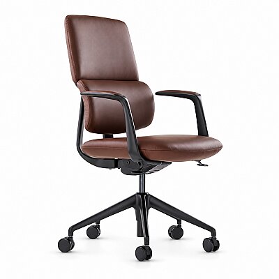 SWAN-B BROWN DERİ ÇALIŞMA KOLTUĞU - 4