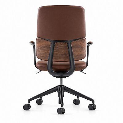 SWAN-B BROWN DERİ ÇALIŞMA KOLTUĞU - 5