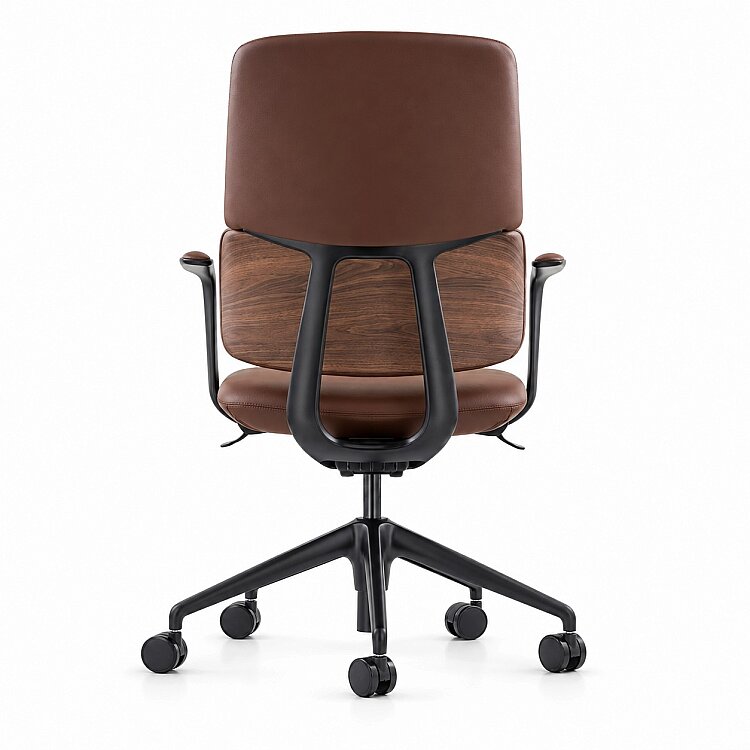 SWAN-B BROWN DERİ ÇALIŞMA KOLTUĞU - 5