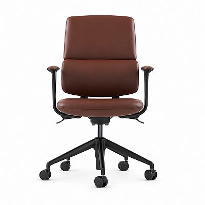 SWAN-B BROWN DERİ ÇALIŞMA KOLTUĞU - ATOM OFİS