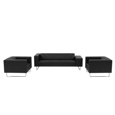 TOKYO SİYAH 3'LÜ OTURMA GRUBU TAKIMI - TARZ OFFICE (1)