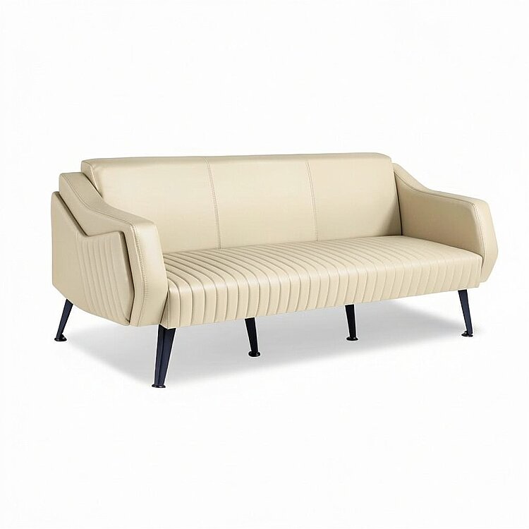 TRİOS KREM DERİ 3'LÜ OTURMA GRUBU TAKIMI - 2