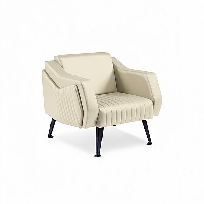 TRİOS KREM DERİ 3'LÜ OTURMA GRUBU TAKIMI - 4