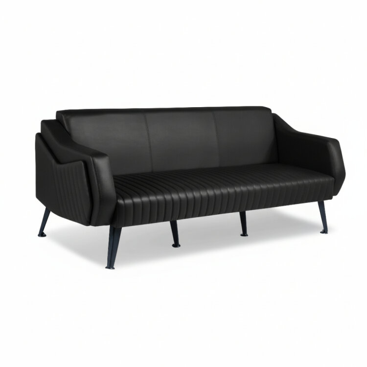 TRİOS SİYAH DERİ 3'LÜ OTURMA GRUBU TAKIMI - 2