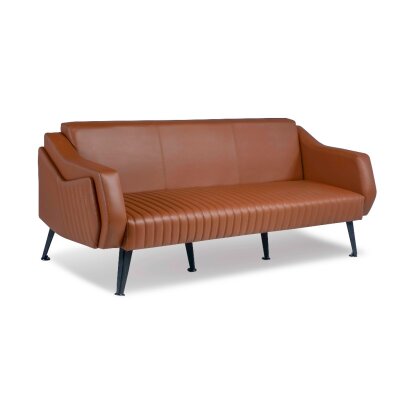 TRİOS TABA DERİ 3'LÜ OTURMA GRUBU TAKIMI - ATOM OFİS (1)