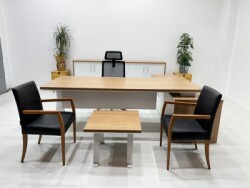 WALK TEAK YÖNETİCİ MASA TAKIMI 