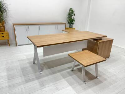 WALK TEAK YÖNETİCİ MASA TAKIMI - 3
