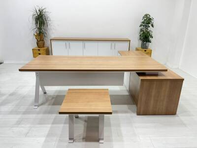 WALK TEAK YÖNETİCİ MASA TAKIMI - 4
