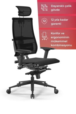 YOGA 4D FİLELİ ERGONOMİK YÖNETİCİ KOLTUĞU - METTA