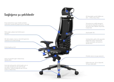 YOGA 4D KAHVERENGİ DERİ ERGONOMİK YÖNETİCİ KOLTUĞU - 8