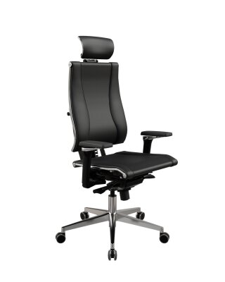 YOGA 4D SİYAH DERİ ERGONOMİK YÖNETİCİ KOLTUĞU - 3